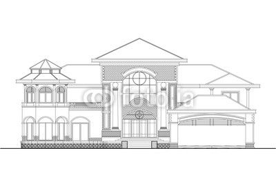 400x283 Sketches Of Modern Houses - Modern House Sketch