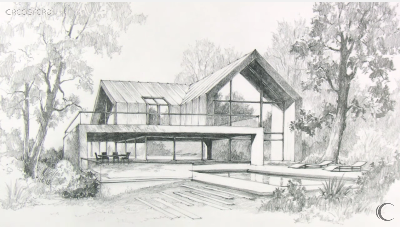 Modern House Sketch at PaintingValley com Explore 