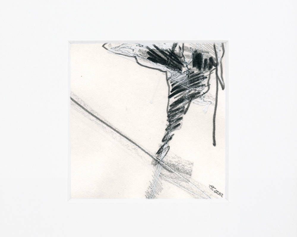 1000x800 Small Abstract Sketch, Original Pencil Drawing, Signed And Mounted - Modern Sketches