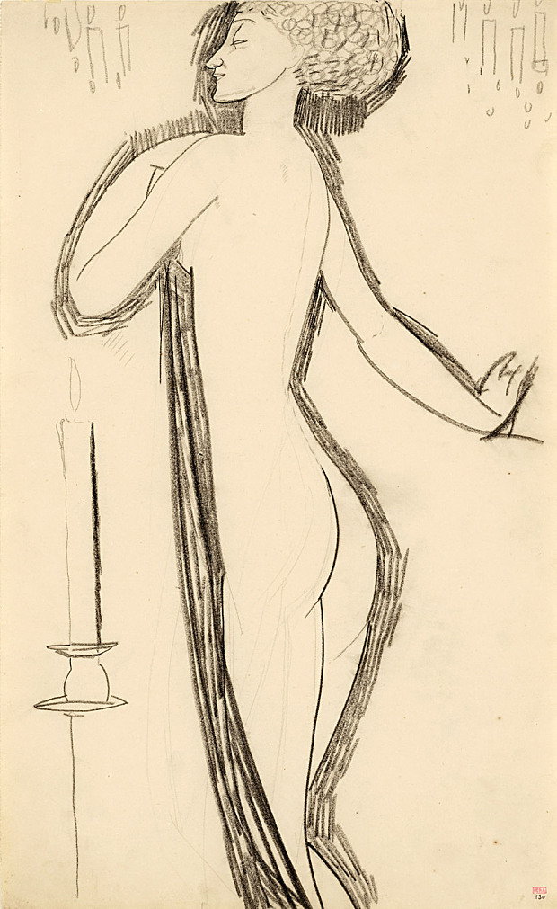 620x1011 Modigliani And The Russian Beauty The Affair That Changed Him - Modigliani Sketches