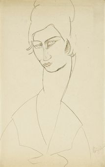 214x340 Modigliani Drawings Modern Art Auction 20th Century - Modigliani Sketches