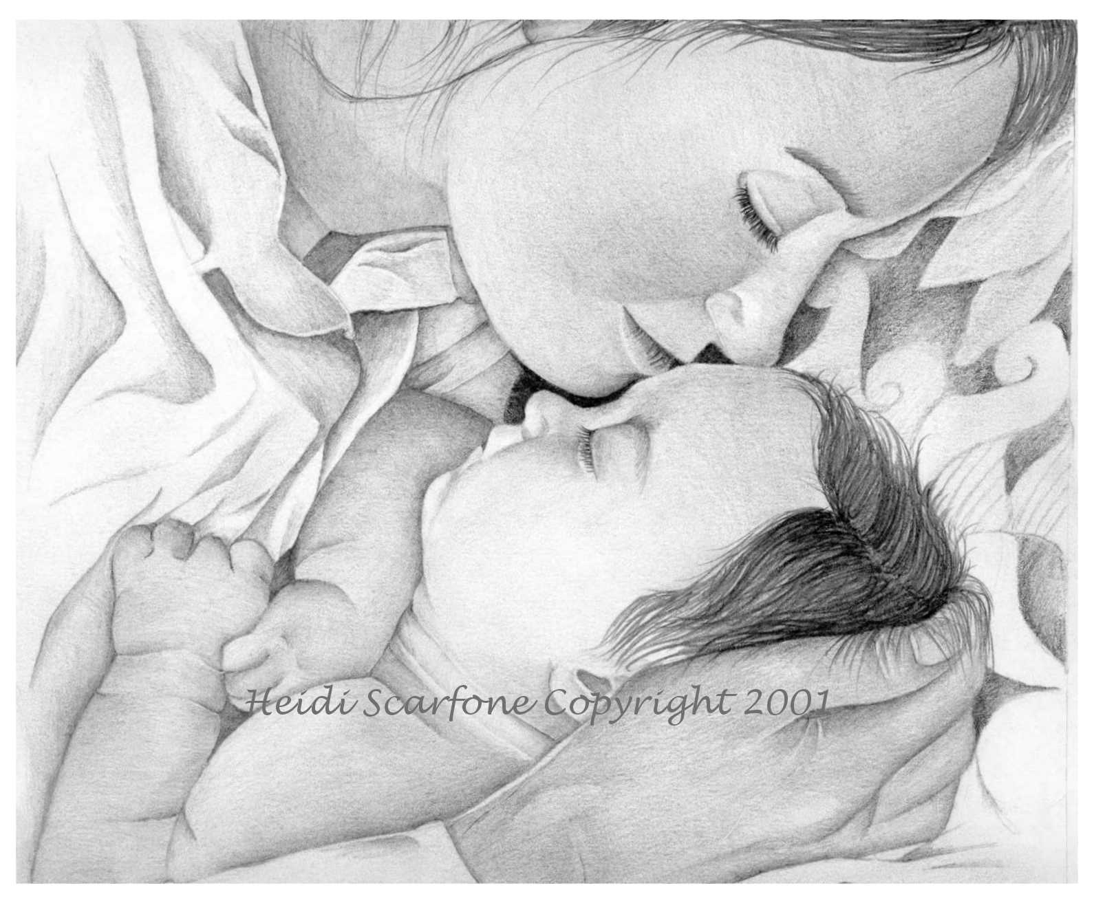 1590x1313 Pencil Sketch Of Mom And Baby Pencil Drawings Of Babies With Mom - Mom And Baby Sketch