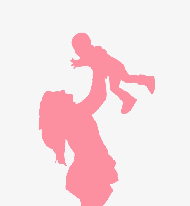 650x706 Silhouette Of Mother And Child, Sketch, Mom, Child Png Image And - Mom And Child Sketch