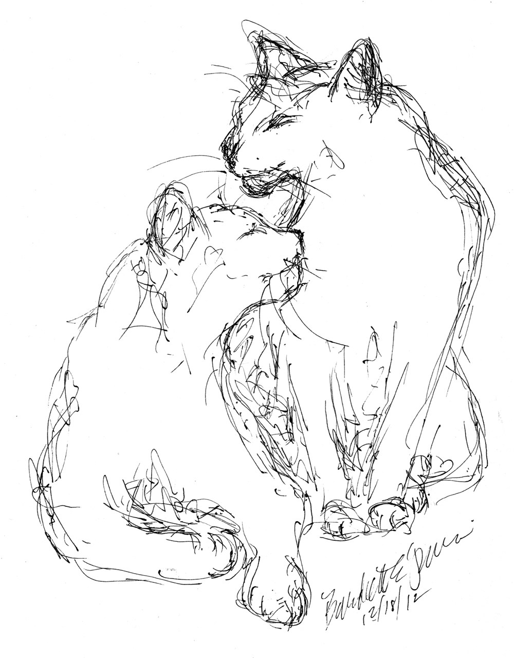 1000x1280 Daily Sketch Oh Mom, Oh Giuseppe ~ The Creative Cat - Mom Sketch