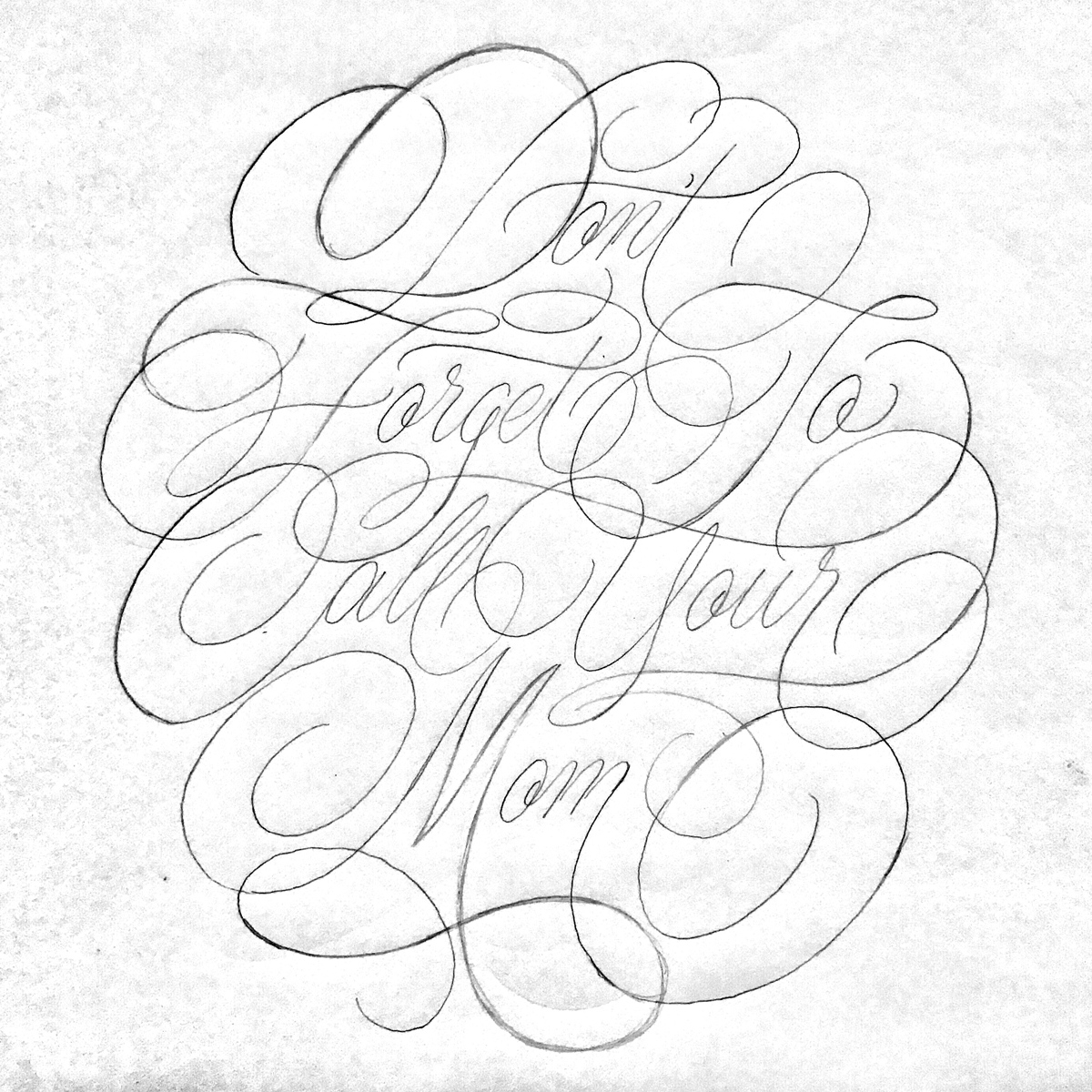 1200x1200 Dribbble - Mom Sketch