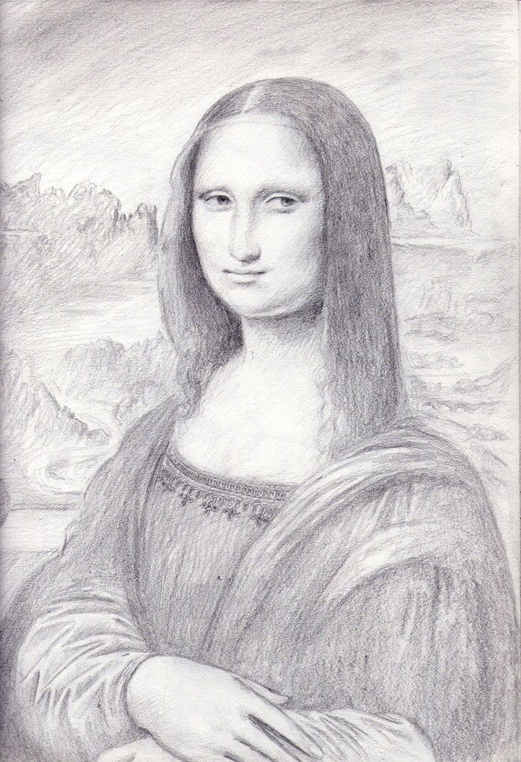 Mona Lisa Sketch at Explore collection of Mona
