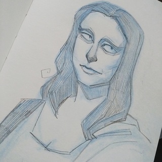 320x320 Monalisa Drawings On Paigeeworld. Pictures Of Monalisa - Mona Lisa Sketch