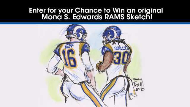 640x360 You Could Win An Original Rams Sketch From Mona S Edwards - Mona Sketch