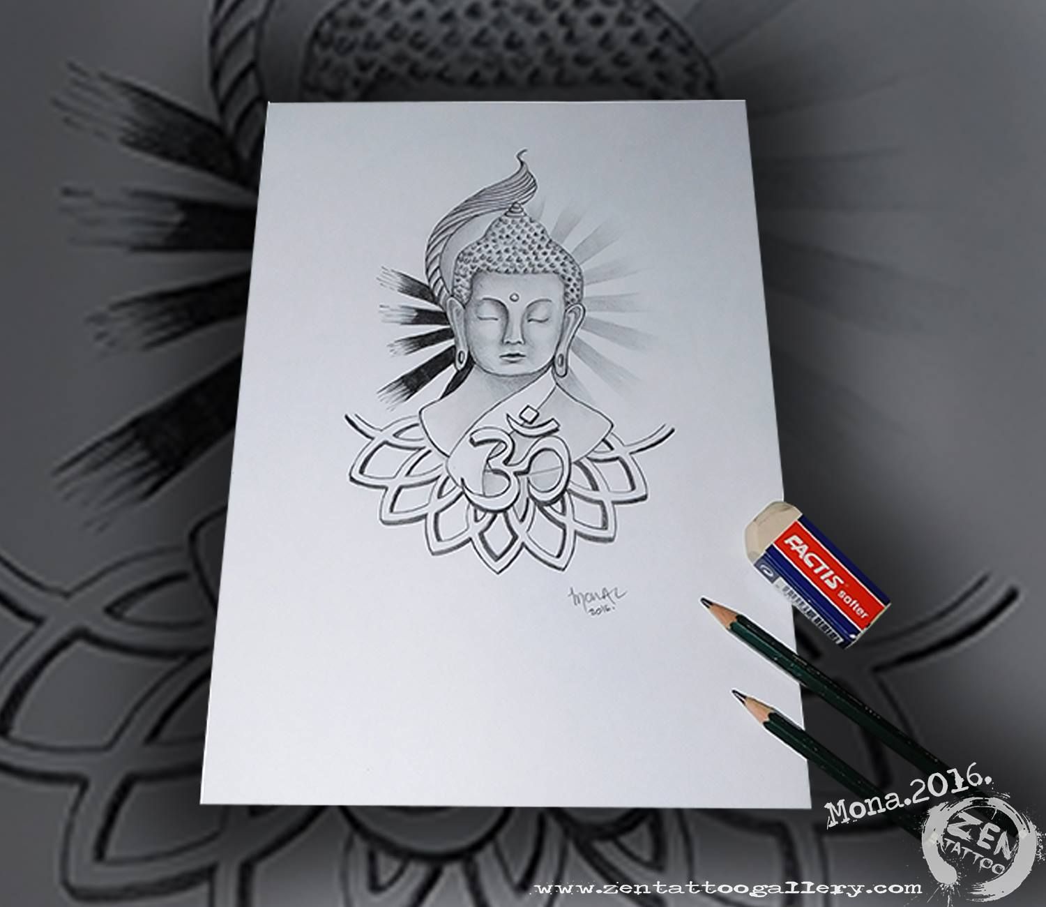 1500x1300 Buddha Pencil Drawing By Mona. Drawings Drawings - Mona Sketch