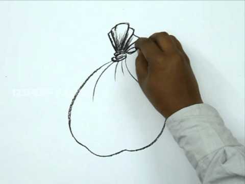 480x360 How To Draw A Money Bag - Money Bag Sketch