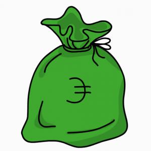 300x300 Money Bag Usd Sketch Illustration Hand Drawn Animation Transparent - Money Bag Sketch