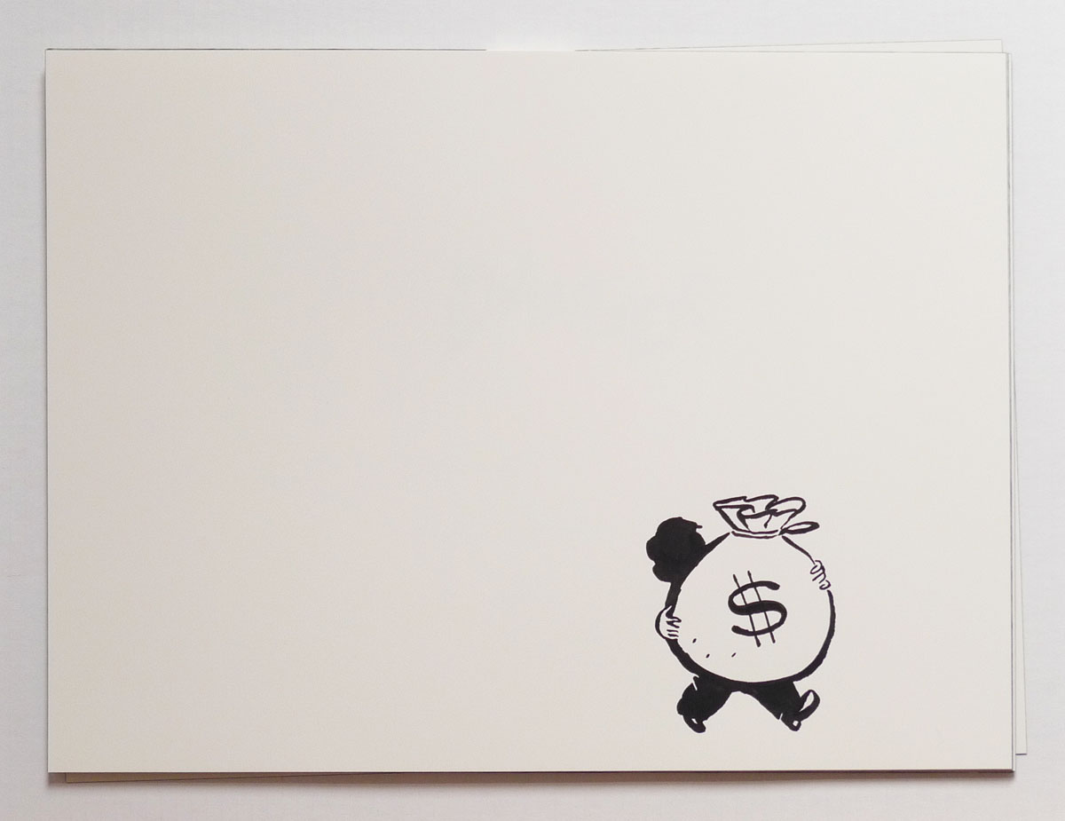 1200x925 Rozendaal - Money Bag Sketch