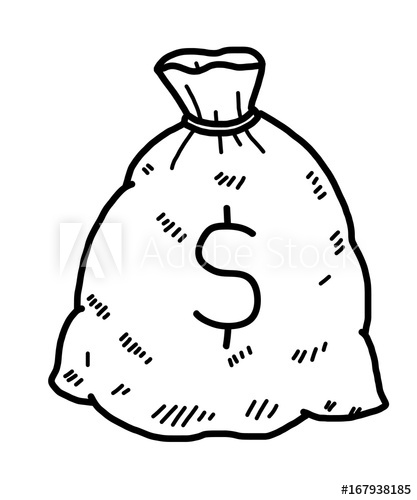 Money Bag Sketch At Paintingvalley Com Explore Collection - 