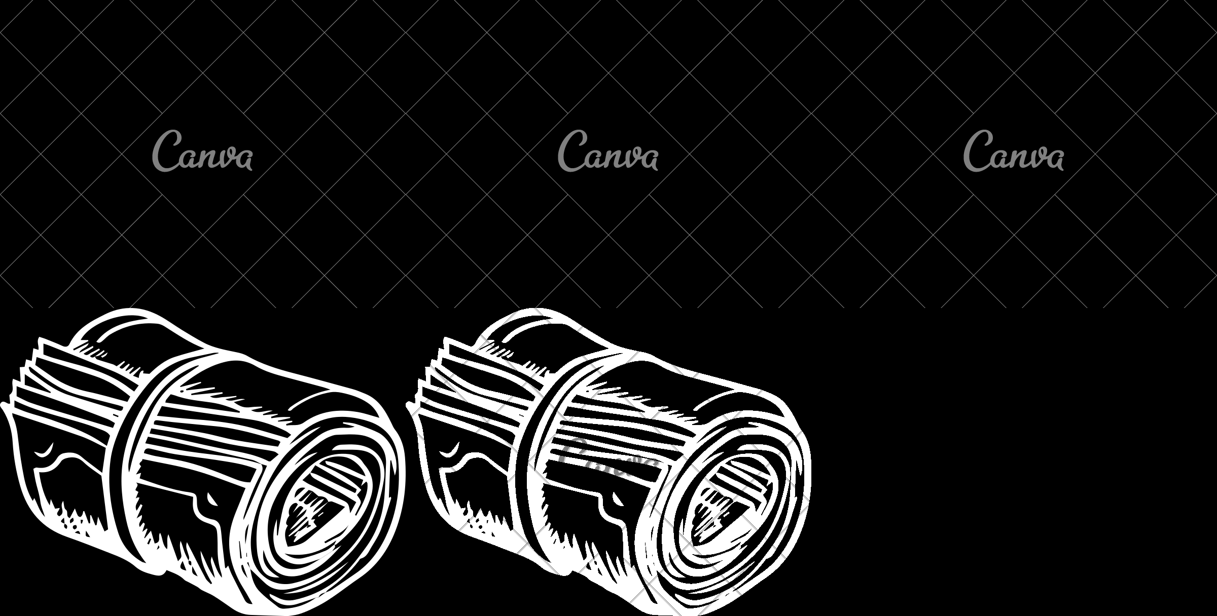 2400x1216 Roll Of Money Sketch Icon - Money Sketch