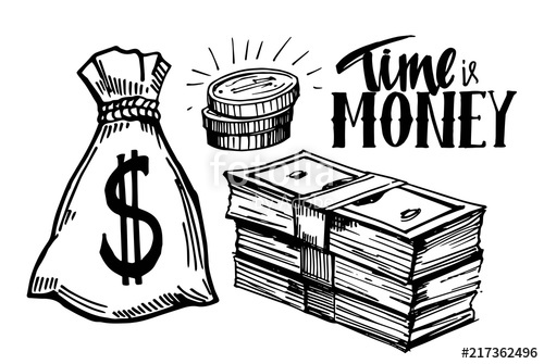 500x335 Sketch Of Money Stock Image And Royalty Free Vector Files On - Money Sketch