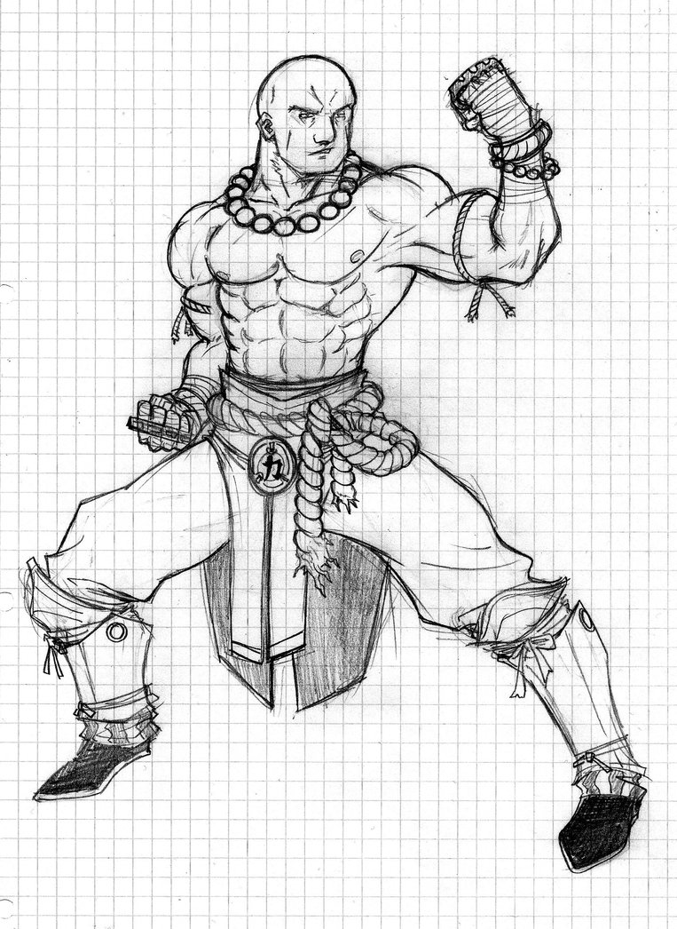 763x1046 Monk - Monk Sketch