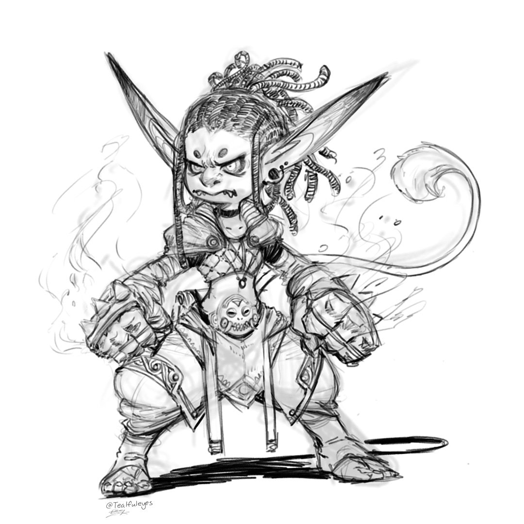 1080x1080 Tealful Eyes On Twitter Imp Monk Sketch - Monk Sketch