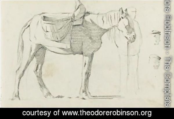 600x413 Theodore Robinson - Monk Sketch