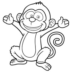240x240 Search Photos Monkey Cartoon - Monkey Cartoon Sketch
