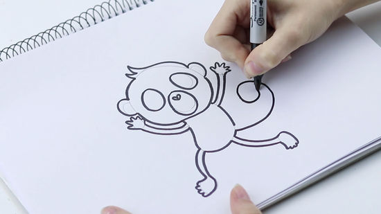 550x309 3 Ways To Draw A Monkey - Monkey Sketch Easy