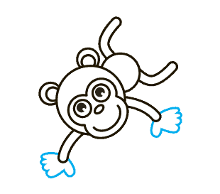 310x273 How To Draw A Cartoon Monkey In A Few Easy Steps Easy Drawing Guides - Monkey Sketch Step By Step