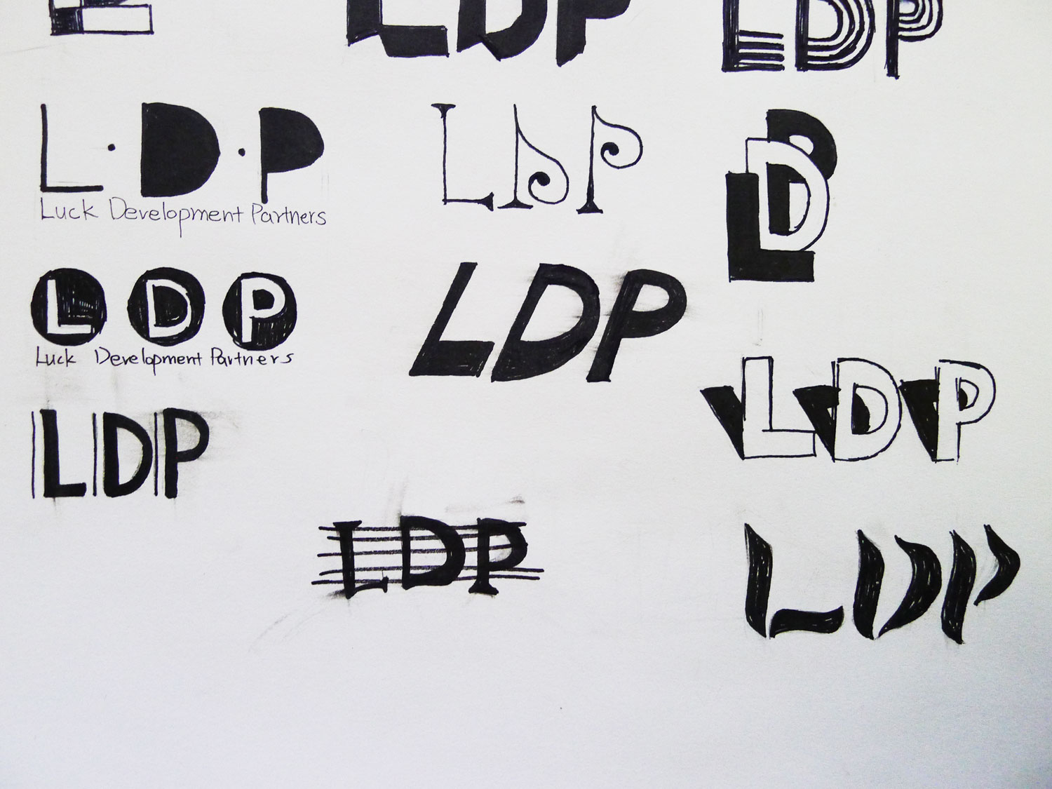 1500x1125 Process Sketches Luck Development Partners Cloegre - Monogram Sketch