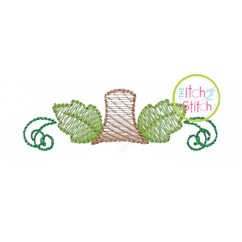 500x500 Pumpkin Monogram Topper Sketch Embroidery The Itch 2 Stitch - Monogram Sketch