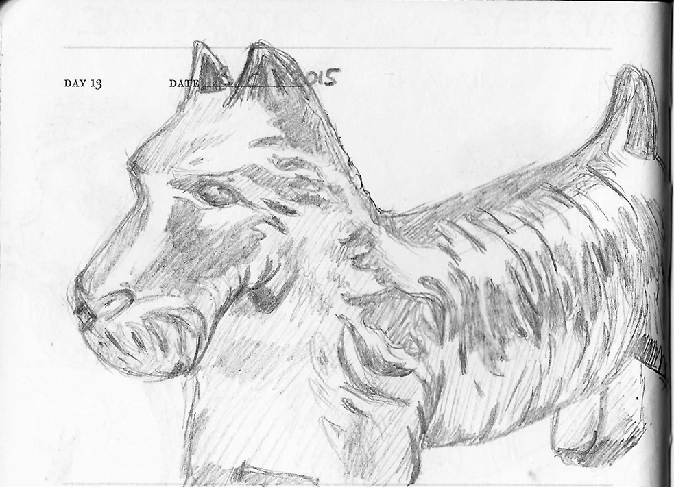 983x711 January 13th - Monopoly Sketch