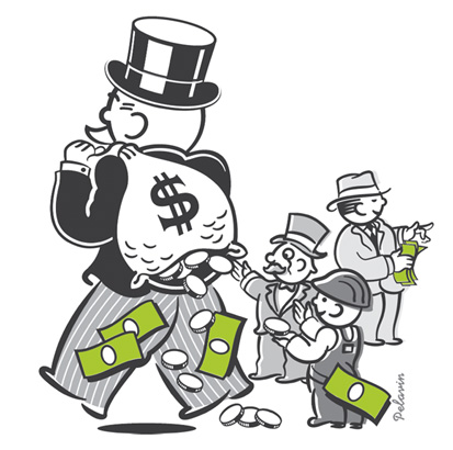 413x410 New And Larger Costs Of Monopoly And Tariffs Federal Reserve - Monopoly Sketch