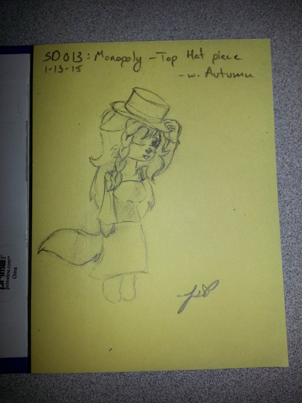 600x800 Sketch Daily 013 - Monopoly Sketch