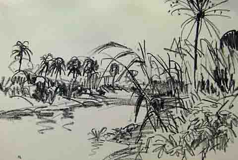 Monsoon Sketches at PaintingValley.com | Explore collection of Monsoon ...