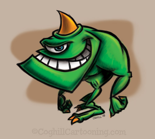 500x449 Monster Monday Cartoon Ogre Sketch The First Drawing I - Monster Cartoon Sketch