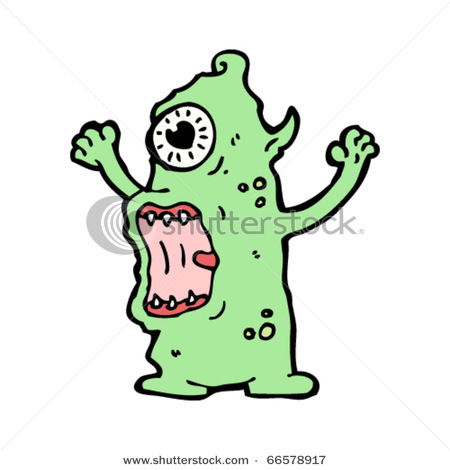 450x470 Scary Monster Cartoon - Monster Cartoon Sketch