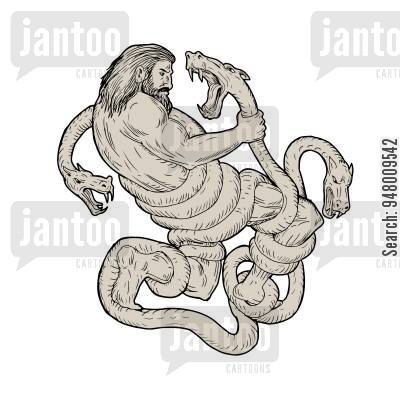 400x400 Serpentine Water Monster Cartoons - Monster Cartoon Sketch