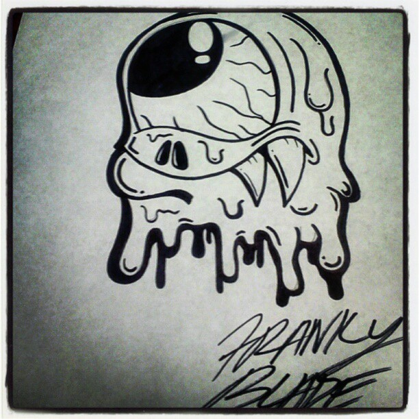 612x612 Snotter - Monster Cartoon Sketch