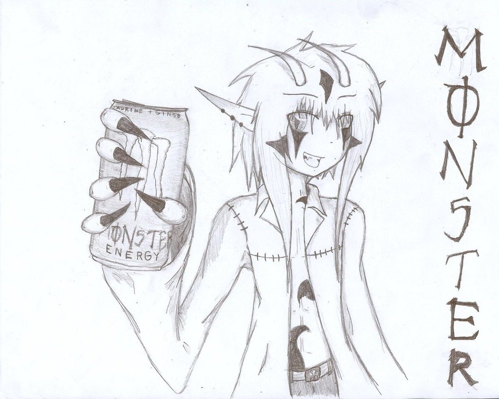 1000x799 Monster Energy Drink Jol Style By Kitesma - Monster Energy Sketch