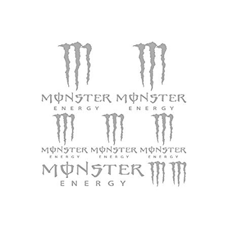450x450 Monster Energy Stickers Kit Ref Sticker Spon 075 Silver Amazon - Monster Energy Sketch