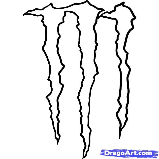 641x641 Monster Energy Logo - Monster Energy Sketch