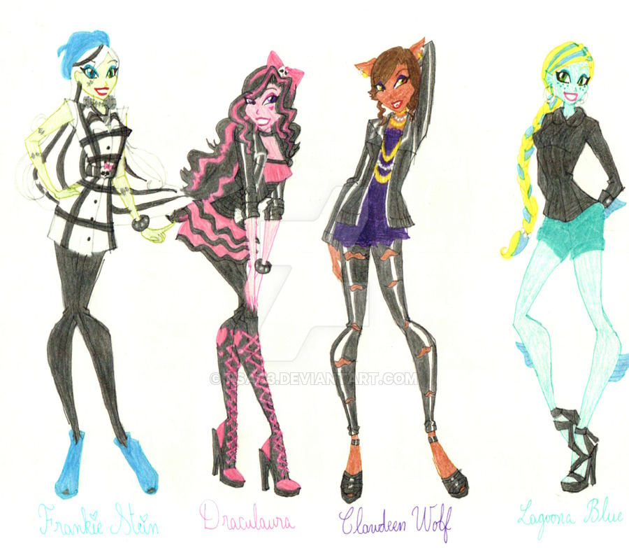 Monster High Sketches at PaintingValley.com | Explore collection of ...