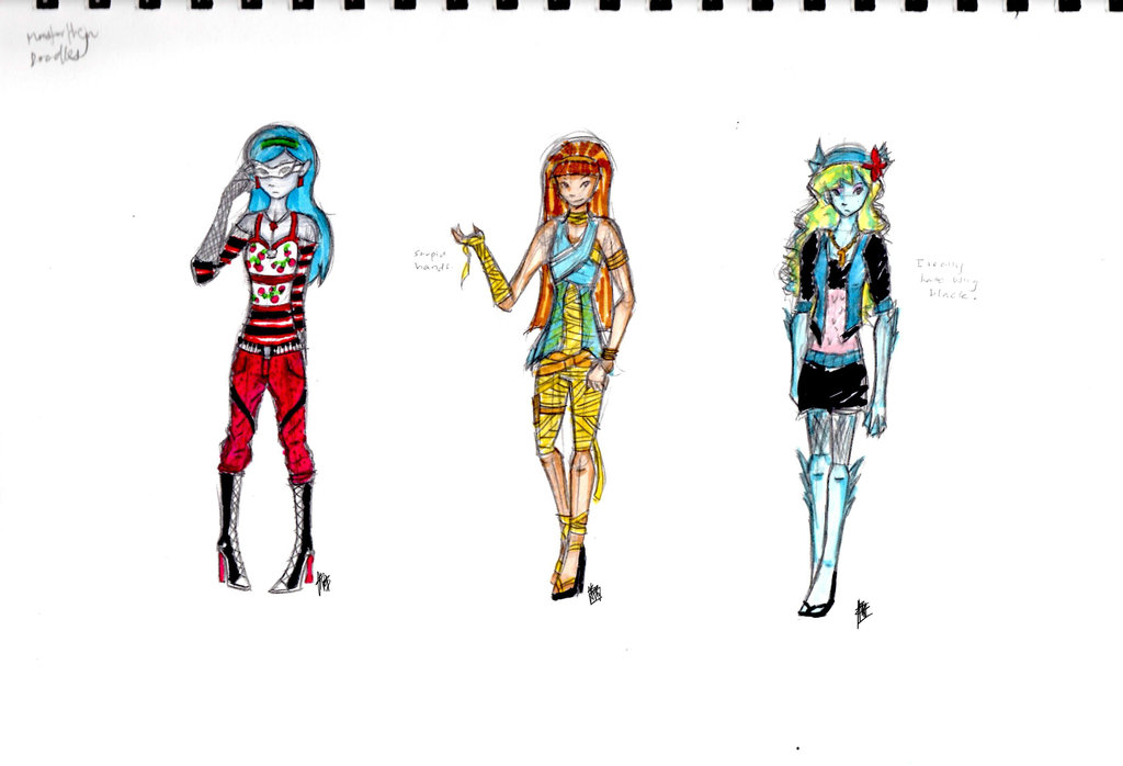 1024x698 Monster High Sketches By Bleedingmaggots - Monster High Sketches