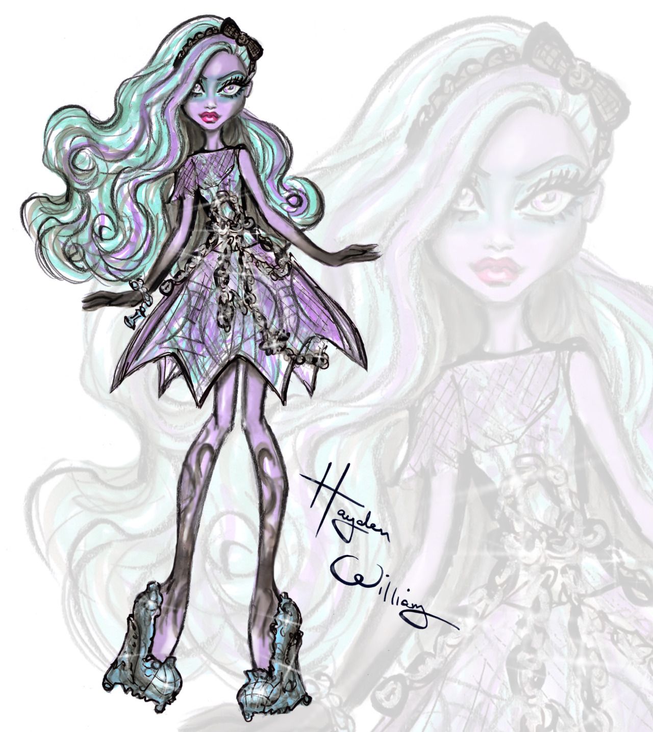 1280x1436 My 2nd Hauntingly Fabulous Collab With Monster High Is Here! Check - Monster High Sketches