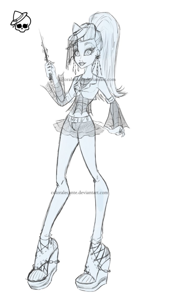 Monster High Sketches at PaintingValley.com | Explore collection of ...