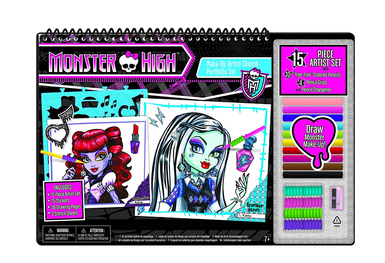 1500x1026 Monster High Make Up Artist Sketch Portfolio Toys Amp Games - Monster High Sketches