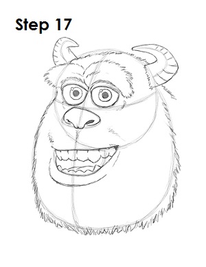 300x388 How To Draw Sulley - Monster Inc Sketch