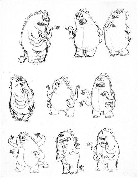 Monster Inc Sketch at PaintingValley.com | Explore collection of ...