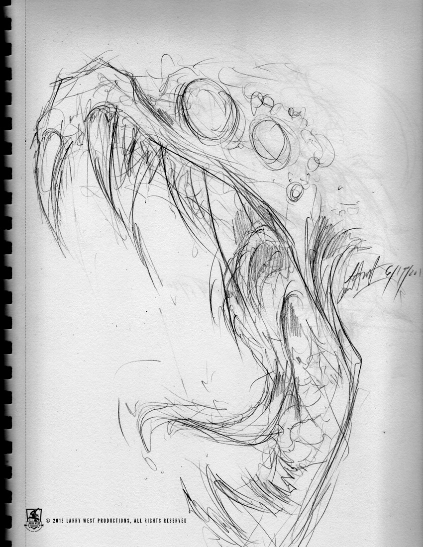 850x1100 Monster Sketch - Monster Sketch