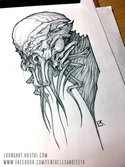 400x533 Monster Sketch By Tentaclesandteeth - Monster Sketch