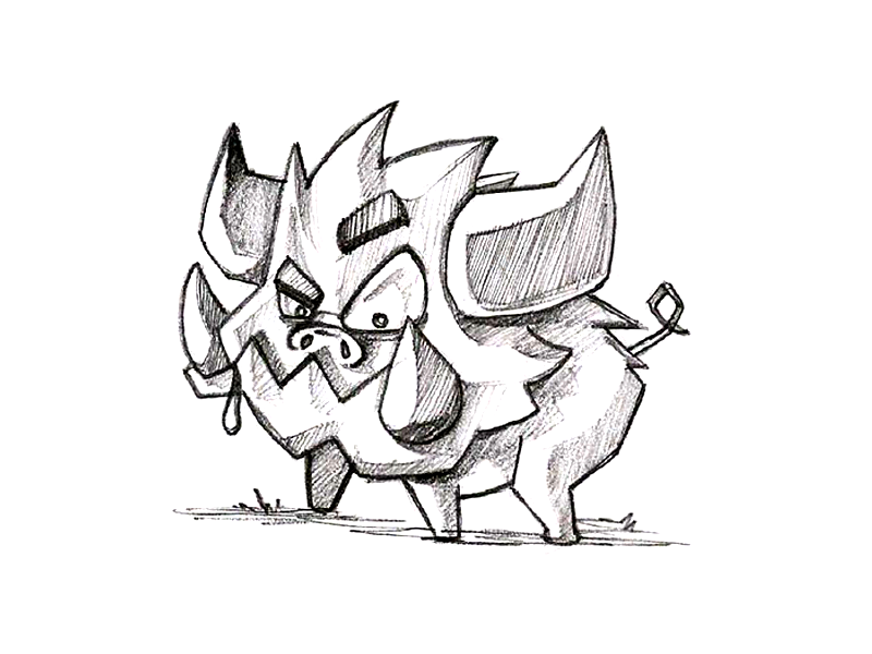 800x600 Animal Monster Sketch By Koncept Makers - Monster Sketch