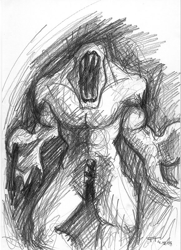 580x800 Fast Monster Sketch(Shock Value) - Monster Sketch