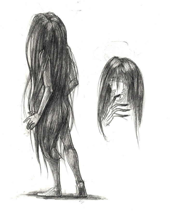 705x900 Hair Sketch Compilation 3 Akino Fukawa - Monster Sketch